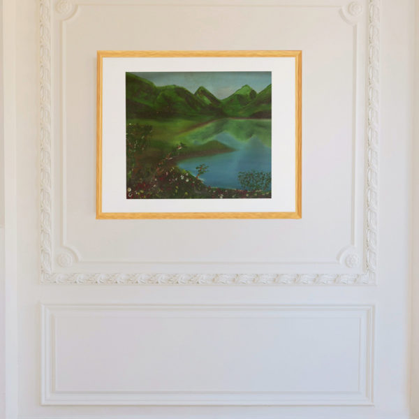 Quadro Lago na Serra