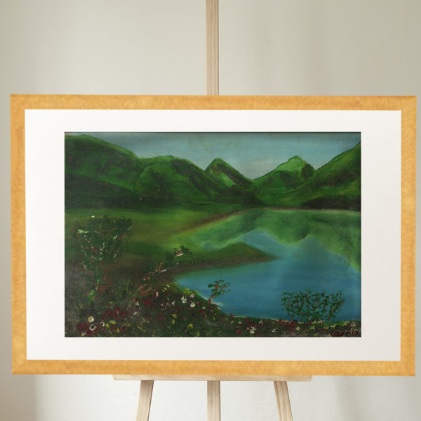 Quadro Lago na Serra